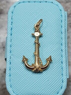 14k Gold Anchor Pendant 1.5g